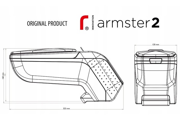Reposabrazos para Toyota Aygo X, 2025- , Gris Titanio