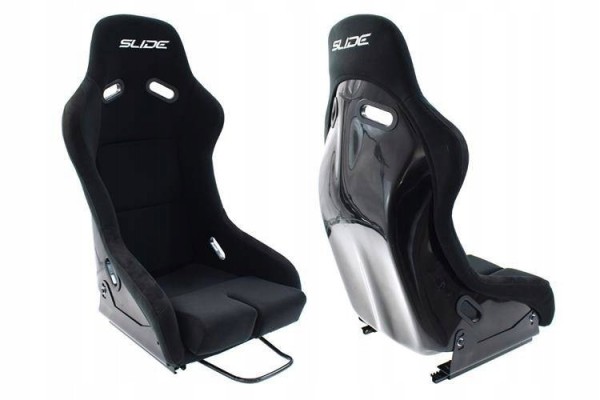 Sports Bucket Chair SLIDE R1 material Black L