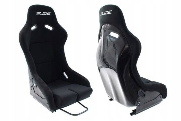 Sports Bucket Chair SLIDE R1 material Black L