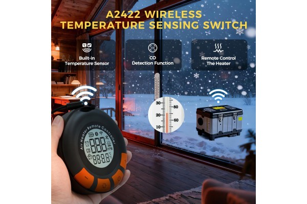 PARKING HEATER 8KW 12 24V WIFI BT 230V WITH WIRELESS SENSOR Product weight with unit packaging 10 kg