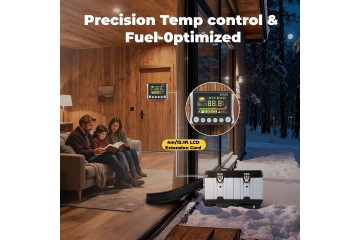 Calefactor diésel 8KW 12/24V con WIFI, Bluetooth y termostato inalám