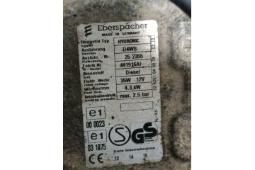 PARKING HEATER WEBASTO VOLKSWAGEN CRAFTER D4WS Catalog number of substitutes 252355