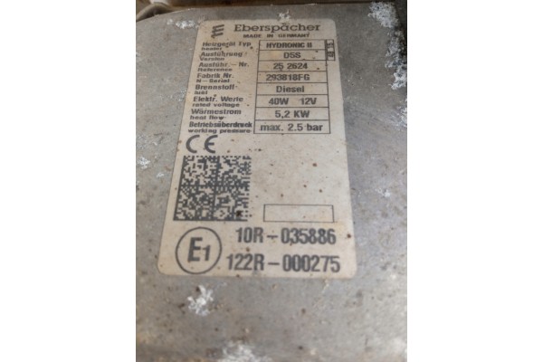 WEBASTO EBERSPACHER HYDRONIC II 5 2 KW Car type 4x4 SUV cargo vans RVs passenger cars