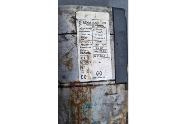 MERCEDES SPRINTER PARKING HEATER WEBASTO 0038308061 Catalog number of the part 0038308061 D5WS SZWED