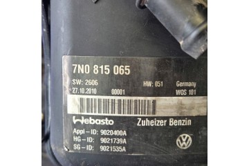 Parking heater Webasto Volkswagen Sharan 7N 7N0815065 Car type passenger cars