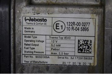 Calefactor estacionario Webasto Seat Alhambra II 2.0 TSI 7N0815065AG