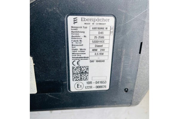 Kit Calefactor Estacionario Webasto Airtronic M para DAF XF 106 Euro 6