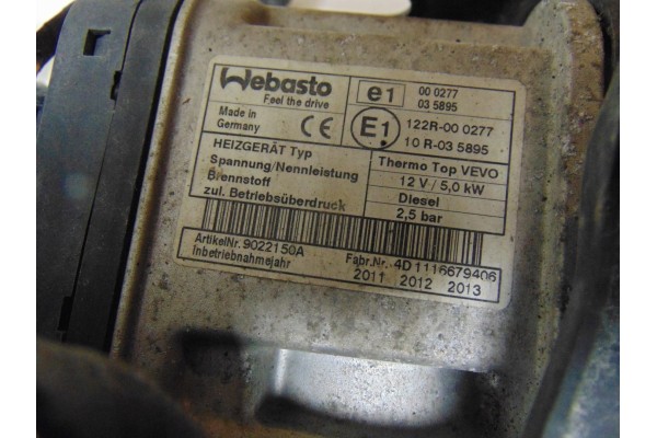 Calefactor estacionario Webasto VW Touran Caddy 1K0815005MC 9022150A