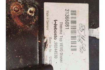 2015 Volvo XC60 Parking heater Webasto 31366081 Catalog number of the original 1218233