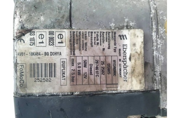Ford Grand C MAX 2011r MK2 II webasto Catalog number of the part AV6118K464BG