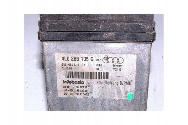 Webasto Diesel PME Thermo Top C AUDI Q7 Part Number 4L0265105G Car type 4x4 SUV passenger cars