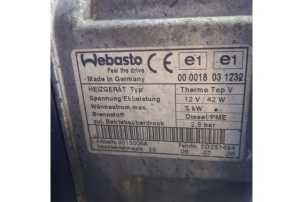 Calefacción estacionaria Webasto para Volkswagen Touran 1K0815005FP
