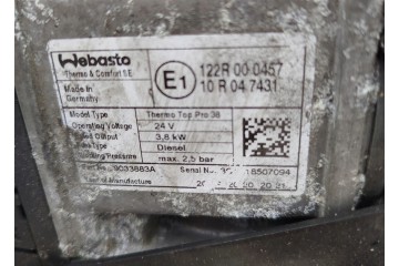 WEBASTO DAF XF 106 LIFT Quality of parts according to GVO O original with manufacturer s logo OE