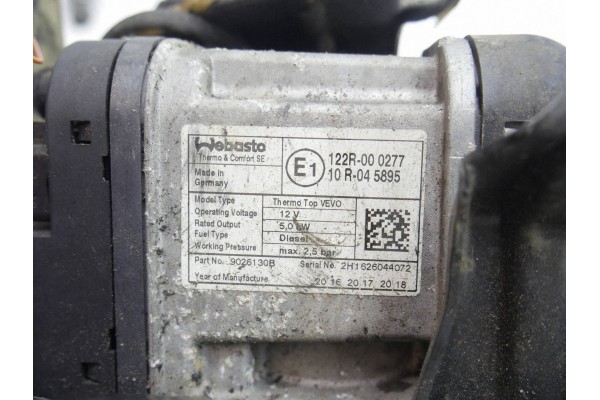 Calefactor estacionario Webasto para VW Sharan 7N Alhambra II 7N081506