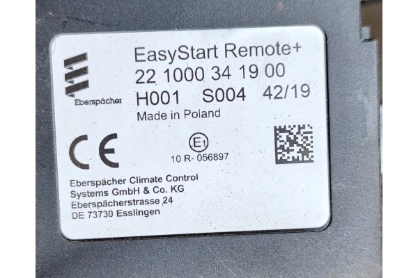 WEBASTO RENAULT MASTER III VAN FV 221000341900 25107129 2 3L 132kw Customs tariff code 87089997