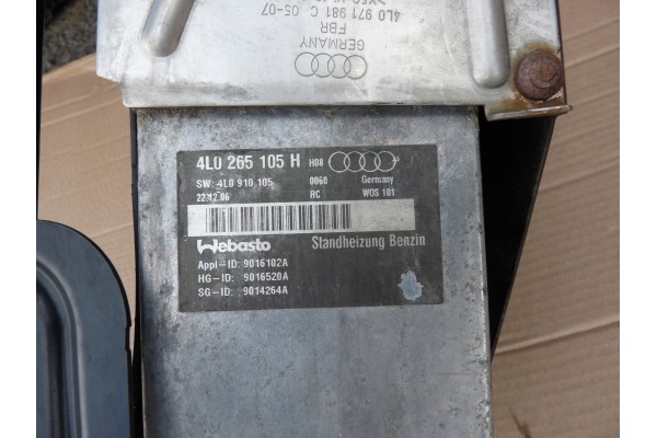 AUDI Q7 4L 4 2 FSI WEBASTO 4L0265105H 4L0910105 Catalog number of substitutes 4 2 FSI 4L0265105H 4L0910105