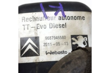 2013 Peugeot 508 Parking heater Webasto 9018615C Quality of parts according to GVO O original with manufacturer s logo OE