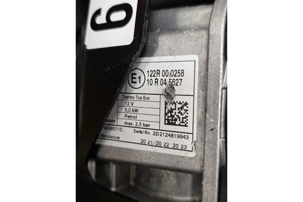 Webasto Mercedes Petrol Stop Heating New Mercedes W206 Catalog number of the original A2065005000