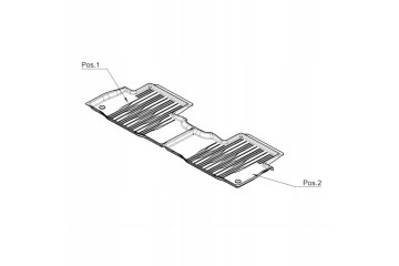 RUGS MERCEDES EQS Z296 2PCS REAR MERCEDES OE A29668005089051 Packaging status original