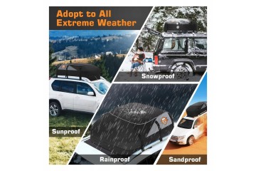 Caja de carga plegable impermeable 1000D para techo - 566 litros