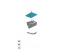 Original mat trough for trunk Audi OE 83H061180 Catalog number of the part 83H061180