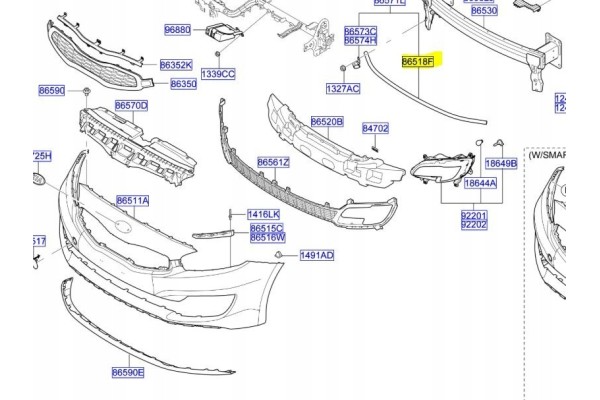 Front bumper reinforcement Kia Ceed 2012 Part manufacturer Kia OE