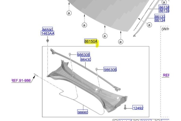 Plastic lining Kia Ceed ProCeed 2021