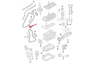 AUDI TT A3 Q3 RS CUPRA UPPER ENGINE TIMING CHAIN 07K109231C ORIGINAL Car type passenger cars