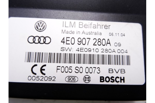 4E0907280A  MODULO ELECTRONICO AUDI A8 (4E) 3.0 TDI Quattro 2005 4E0907280A 211551 AUDI - 2