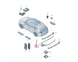 VW TIGUAN AD Tailgate Open Sensor 5NA962253 Factory NEW OEM