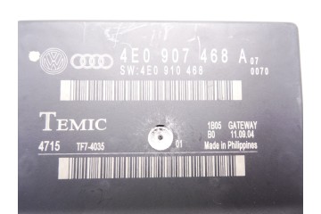 4E0907468A MODULO ELECTRONICO AUDI A8 (4E) 3.0 TDI Quattro 2005 4E0907468A 211557 AUDI - 1