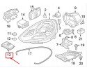 Controlador LED del faro delantero Porsche 718 Boxster 982 7PP941572BB