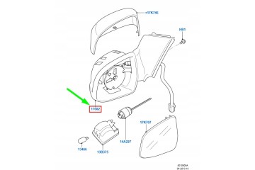 GD FORD MONDEO MK4 Outside mirror right front 7S71 17682 KF 1701720 Catalog number of the part 1701720
