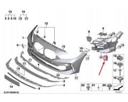 OE BMW 51118070937 LAMP MOUNT BMW P 1 F40 LE