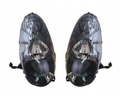 HEADLIGHTS NISSAN MICRA K12 2007 2010 BLACK
