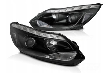 FRONT LAMP FORD FOCUS 3 III MK3 11 14 LED BLACK MOTORS REG FREEBIE Catalog number of the part LPFO92 mhm