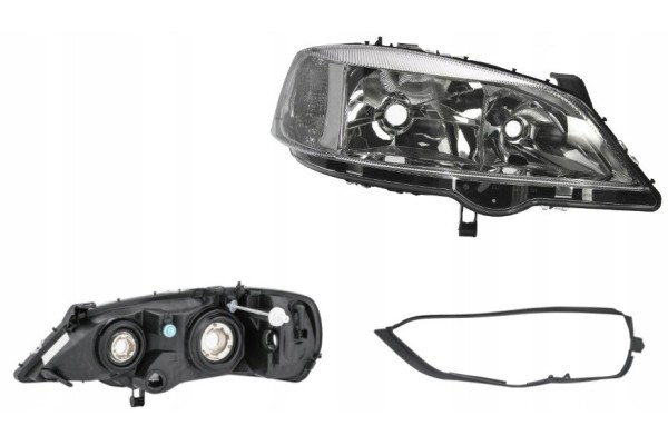 HEADLIGHT LAMP RIGHT OPEL ASTRA G 98 09 HELLA