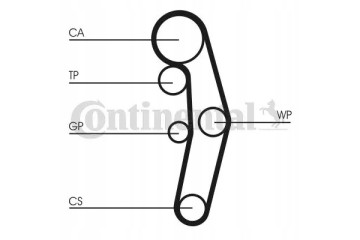 TIMING BELT KIT CT1028K2 CONTINENTAL CTAM Packaging status original