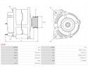 Alternator AS PL A0257 Car type 4x4 SUV cargo vans passenger cars