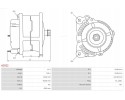 ALTERNATOR AS PL A2022 Product weight with unit packaging 7 kg