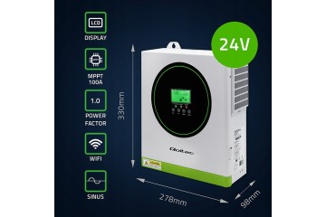 Qoltec Off Grid 3500W MPPT Solar Inverter with 24V Wi Fi Option Catalog number of the part 53864
