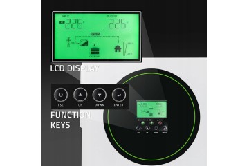Qoltec Off Grid 3500W MPPT Solar Inverter with 24V Wi Fi Option Quality of parts according to GVO P replacement with original qu