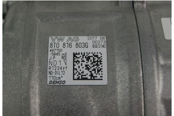 GD AUDI A4 A5 Q5 AIR CONDITIONING COMPRESSOR 8T0816803G ORIGINAL NEW Customs tariff code 84148080
