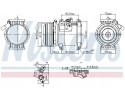 Compressor air conditioning NISSENS 891011 Part manufacturer Nissens