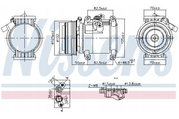 Compressor air conditioning NISSENS 891011 Part manufacturer Nissens