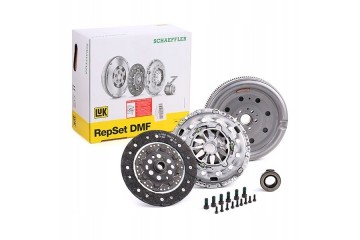 Clutch set LuK 600 0199 00 with two mass wheel and bearing AUDI SEAT VW