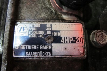 PEUGEOT 407 2 2 16V 3FZ AUTOMATIC TRANSMISSION 20HZ31 4HP 20 Transmission type automatic