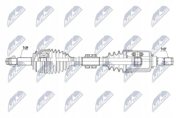 Eje de transmisión NTY NPW-NS-078