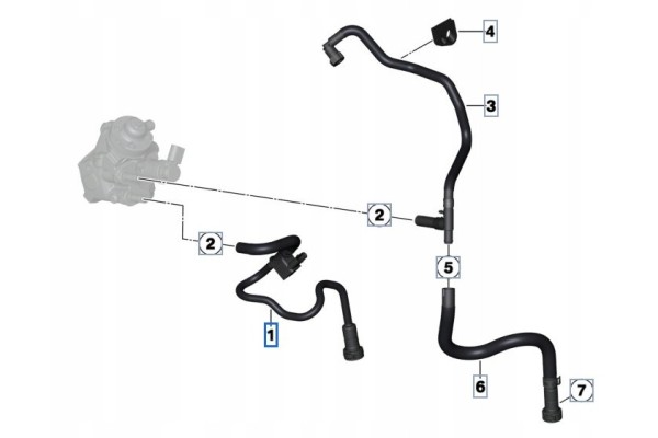 OE BMW FUEL LINE WITH SENSOR F20 F21 F22 F30 F31 F32 F33 F34 N47N EAN GTIN 13538594893486