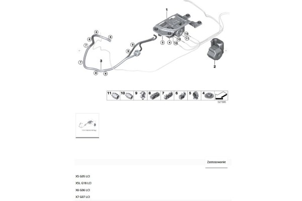 Compresor de suspensión BMW G05 LCI G06 LCI G07 LCI 5A70699 5A57843 6
